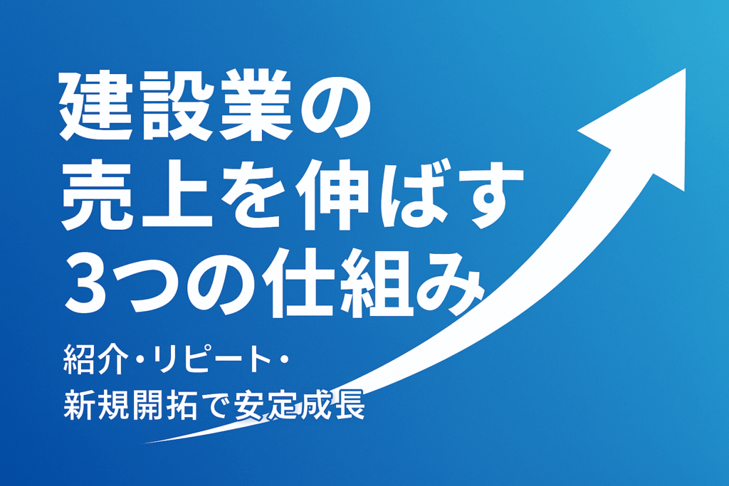 「粗利率だけでは足りない ― 建設業の売上を安定的に伸ばす仕組み」