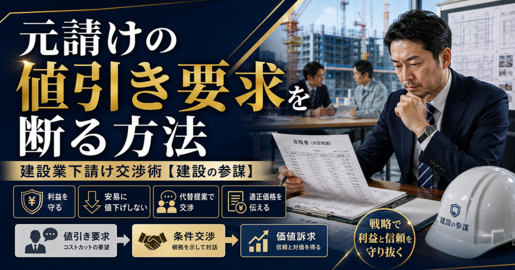 No.4 元請けからの「理不尽な値引き」を角を立てずに断る交渉スクリプト