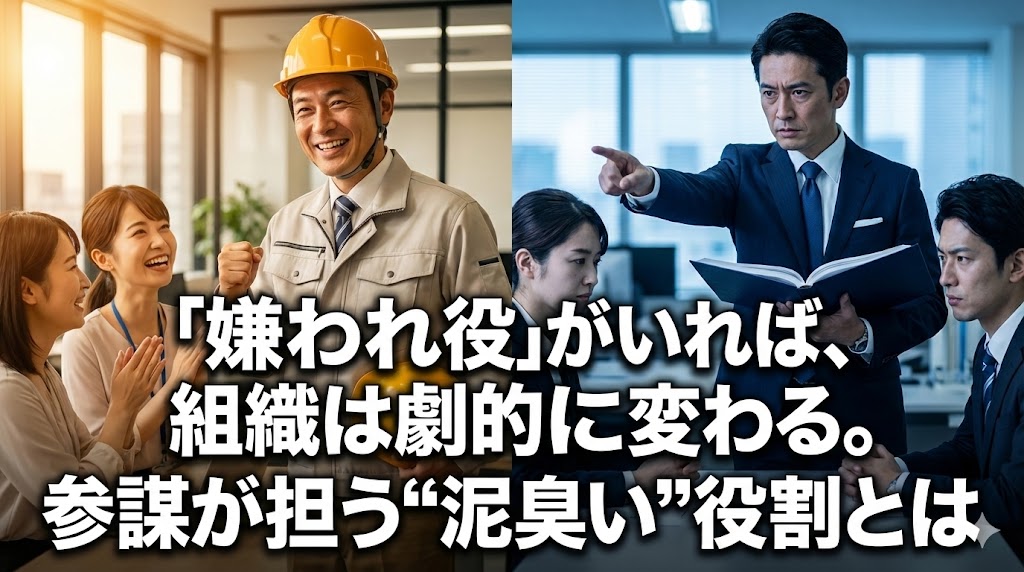 No,62 言いにくいことを代わりに言う「嫌われ役」がいれば、組織は劇的に変わる。参謀が担う“泥臭い”役割とは